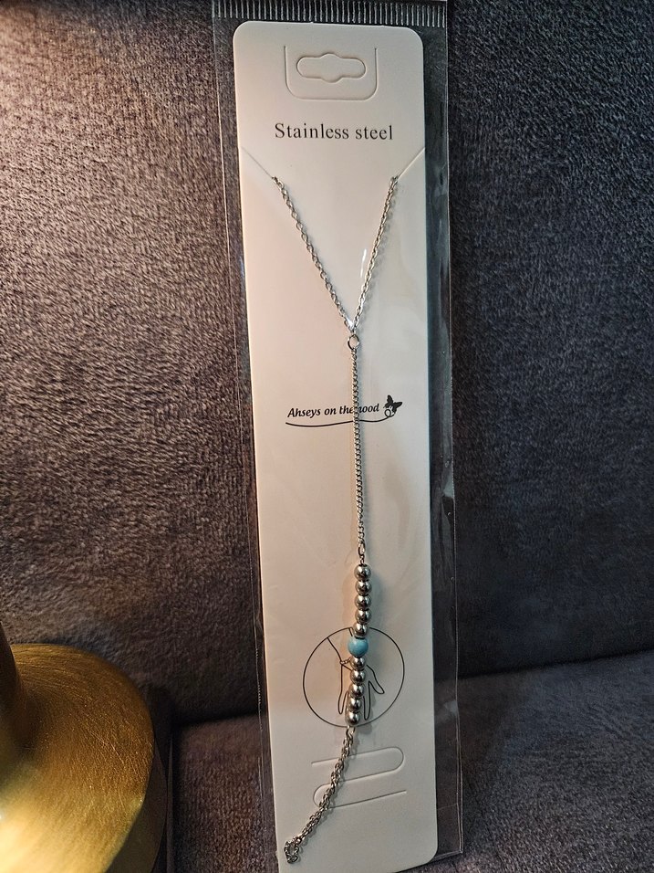 Top Boncuklu Turkuaz Çelik Şahmeran - Görsel 2