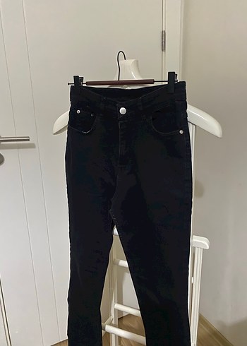 Mavi Jeans Siyah Mom Fit Denim Jean Pantolon Giyilmedi