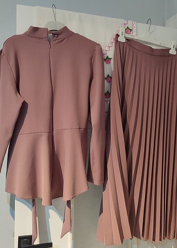 Piliseli Uzun Kollu Kadın Takım - Görsel 2