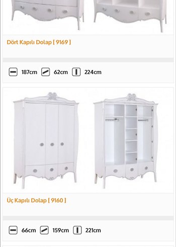 Bej Renkli Üç Kapaklı Gardırop - Görsel 3