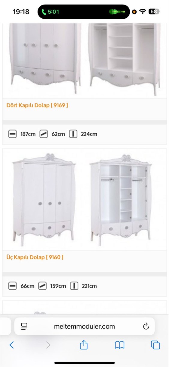 Bej Renkli Üç Kapaklı Gardırop - Görsel 3