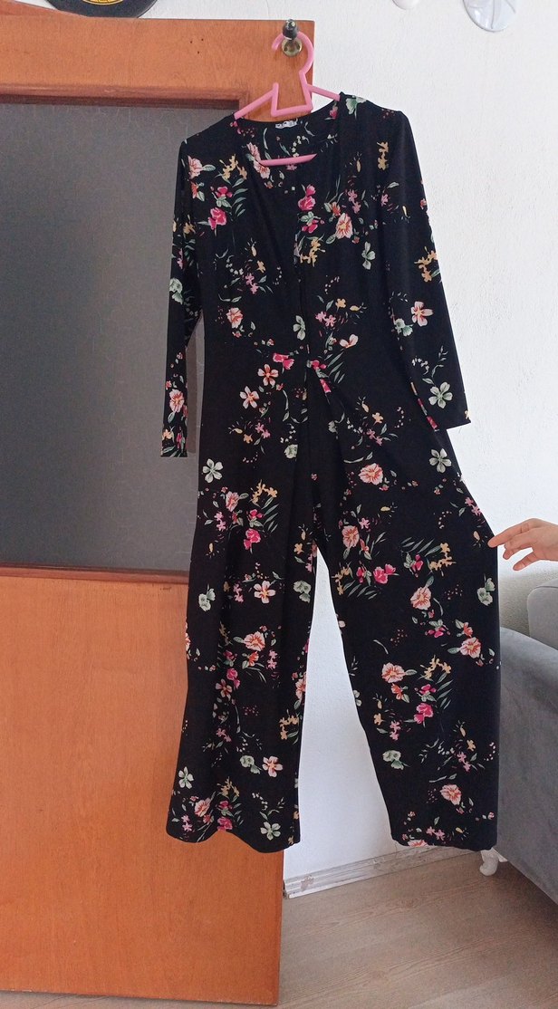 Çiçek Desenli Uzun Bohem Kadın Elbise - Görsel 3