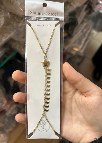 Zincir Detaylı Altın Rengi Şahmeran - Görsel 8