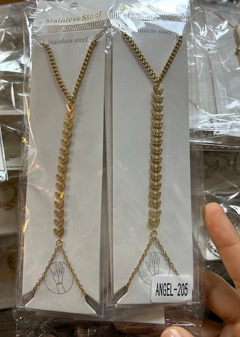 Zincir Detaylı Altın Rengi Şahmeran - Görsel 4