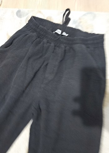 Siyah erkek lastikli Rahat Kesim Pantolon - Görsel 2