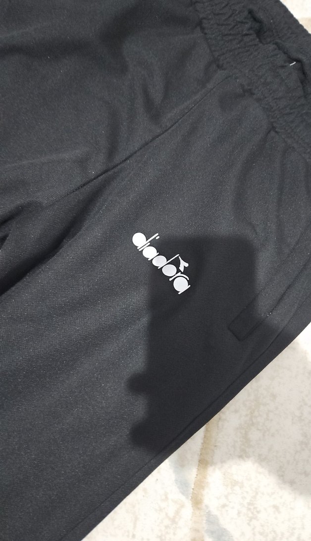 Erkek Siyah Spor Diadora Eşofman Altı - Görsel 2