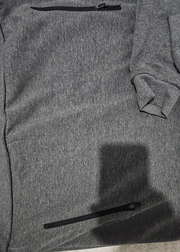 Gri Kapüşonlu Erkek Sweatshirt - Görsel 2