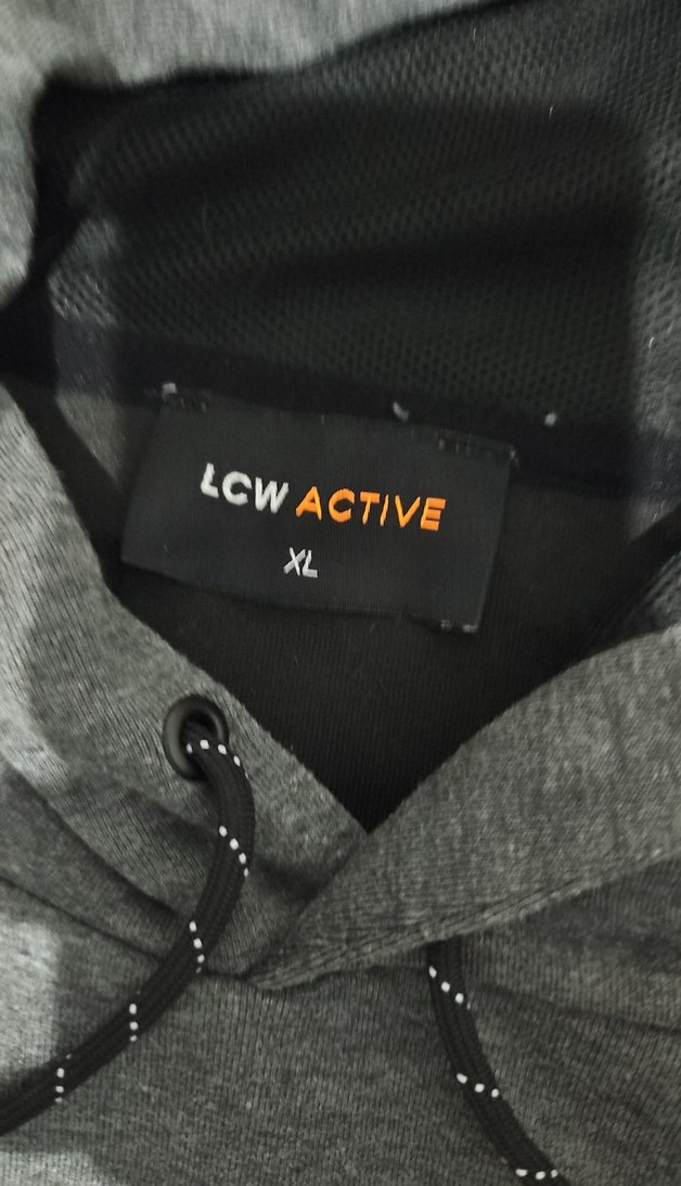 Gri Kapüşonlu Erkek Sweatshirt - Görsel 3