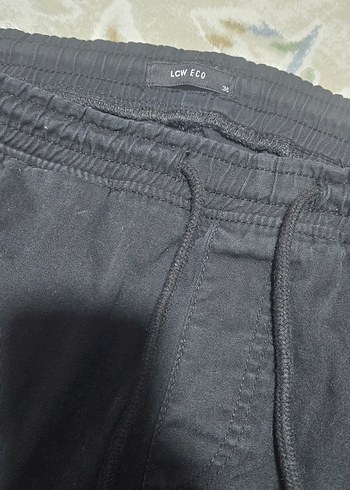 Siyah Erkek Elastik Belli Rahat Kesim Kot Pantolon - Görsel 3