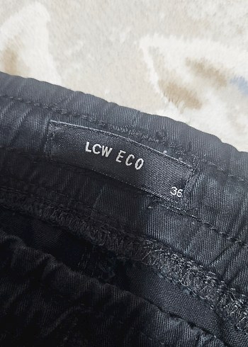 Siyah Erkek Elastik Belli Rahat Kesim Kot Pantolon - Görsel 2