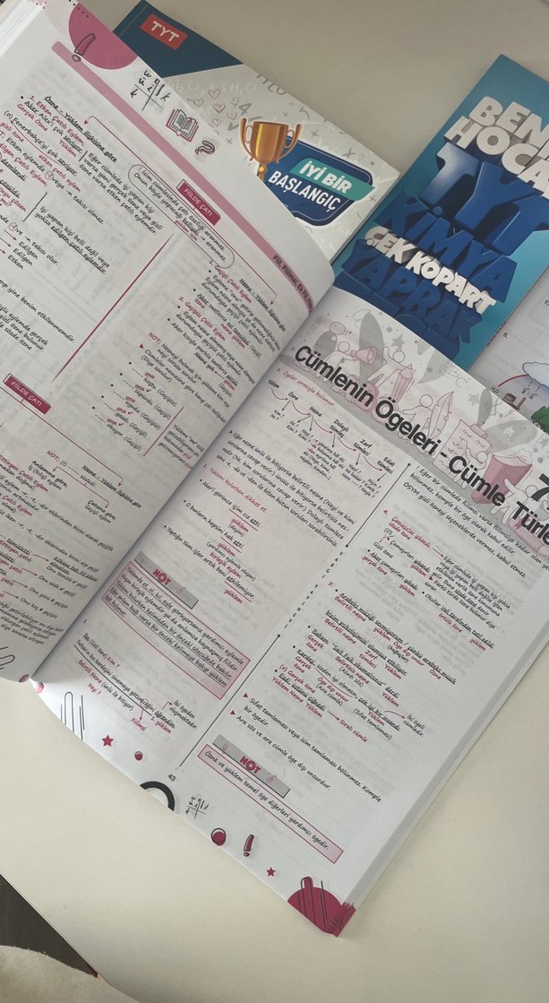 TYT Kimya ve Türkçe Ders Notları Seti - Görsel 3