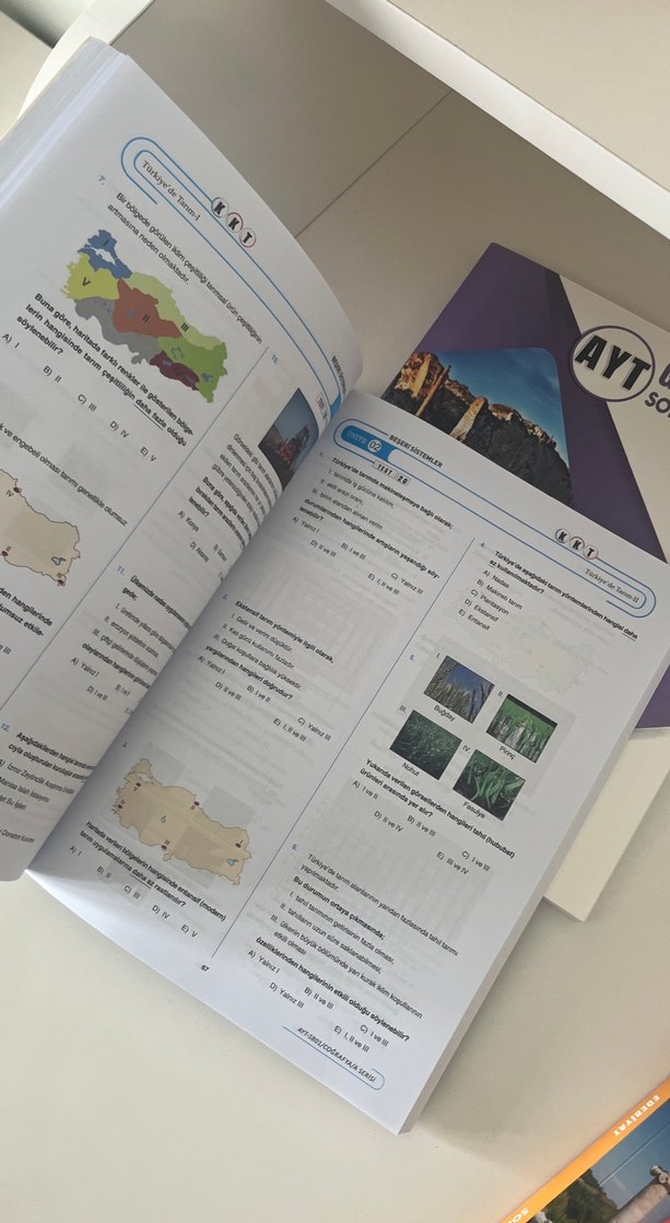 AYT Soru Bankası Seti: Edebiyat, Coğrafya, Matematik, Geometri - Görsel 4