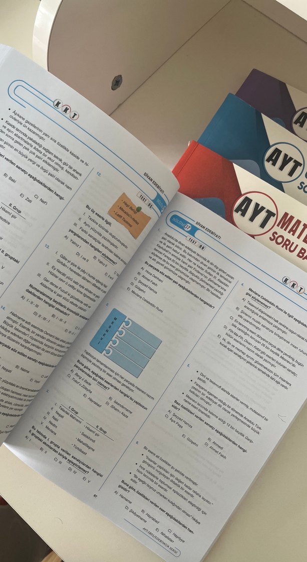 AYT Soru Bankası Seti: Edebiyat, Coğrafya, Matematik, Geometri - Görsel 2