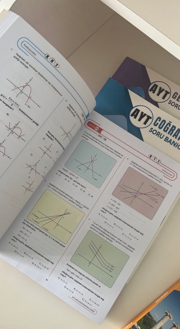 AYT Soru Bankası Seti: Edebiyat, Coğrafya, Matematik, Geometri - Görsel 3