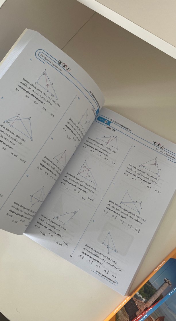 AYT Soru Bankası Seti: Edebiyat, Coğrafya, Matematik, Geometri - Görsel 5