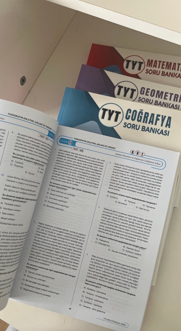 TYT Soru Bankası Seti: Matematik, Geometri, Coğrafya, Türkçe - Görsel 2