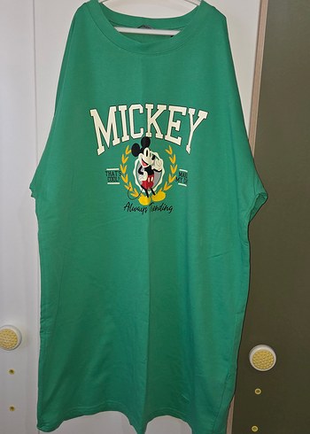 Yeşil Mickey Baskılı Hamile Tişörtü - Görsel 4