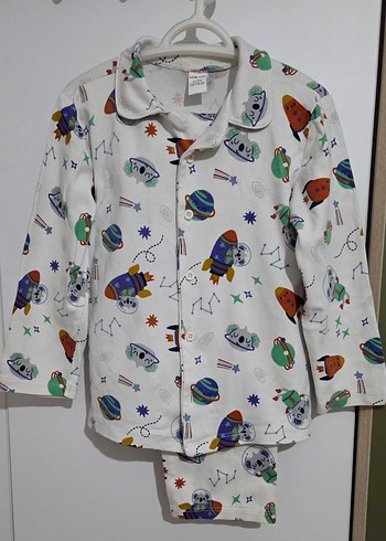 Renkli Baskılı Çocuk Pijama Takımı - Görsel 5