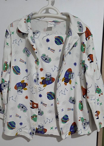 Renkli Baskılı Çocuk Pijama Takımı - Görsel 4