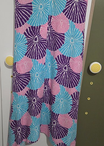 Bohem V Yaka Uzun yazlık Elbise - Görsel 6