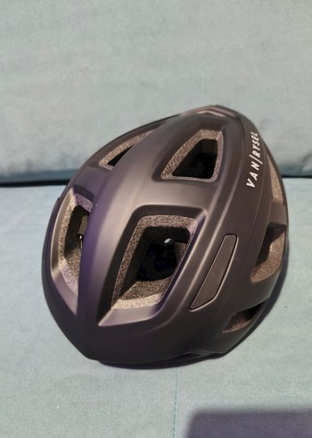 Siyah Van Rysel Biker Kask Velcro Bantlı M beden - Görsel 4