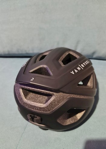 Siyah Van Rysel Biker Kask Velcro Bantlı M beden - Görsel 2
