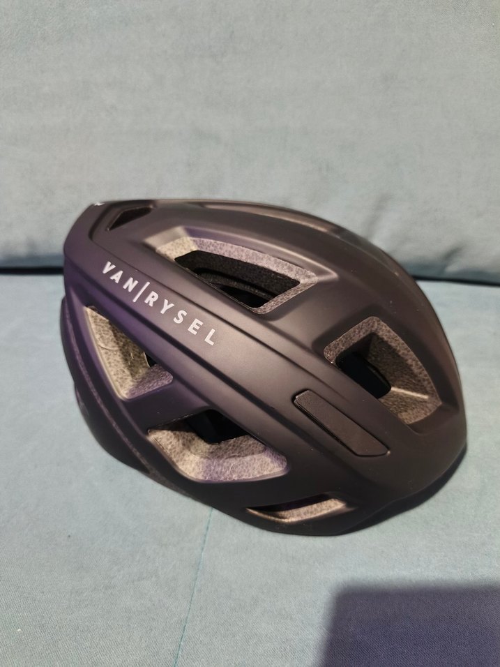 Siyah Van Rysel Biker Kask Velcro Bantlı M beden - Görsel 3