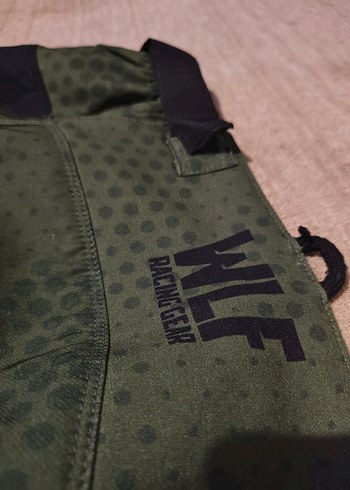 Erkek Yeşil Biker Stil Fermuarlı Pantolon - Görsel 4