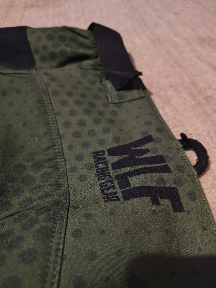 Erkek Yeşil Biker Stil Fermuarlı Pantolon - Görsel 4