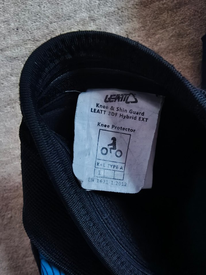 Leatt 3DF HYBRID ext siyah-mavi dizlik - Görsel 5