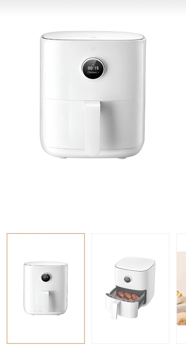 Beyaz Dijital Havalı Fritöz - Görsel 3