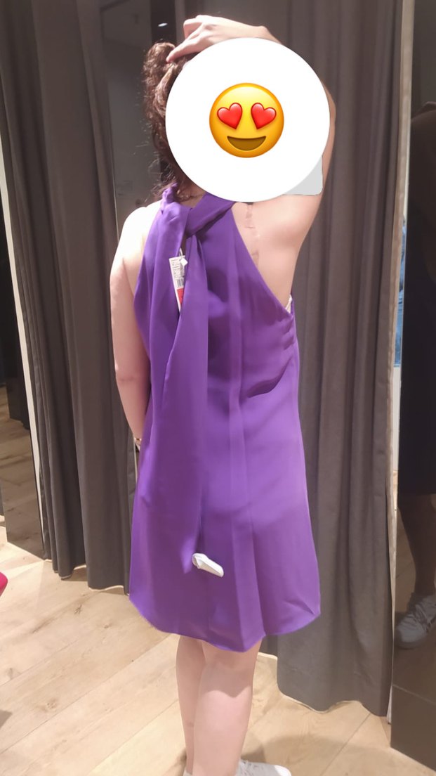 Mürdüm Yüksek Yakalı  Midi Elbise - Görsel 2