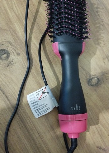 Pembe Tek Adım Saç Kurutma Fırçası - Görsel 2