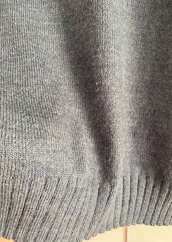 Gri Kadın Triko Süveter - Görsel 2