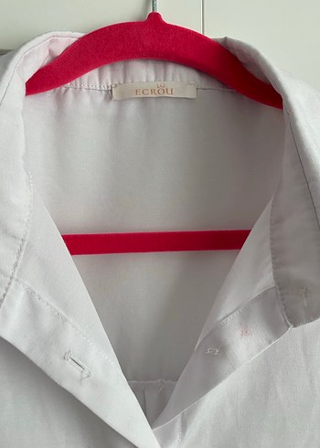 Beyaz Pamuklu Uzun Kollu Gömlek - Görsel 2