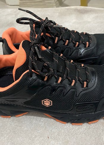 Turuncu Detaylı Siyah Bağcıklı Spor Ayakkabı/bot - Görsel 2