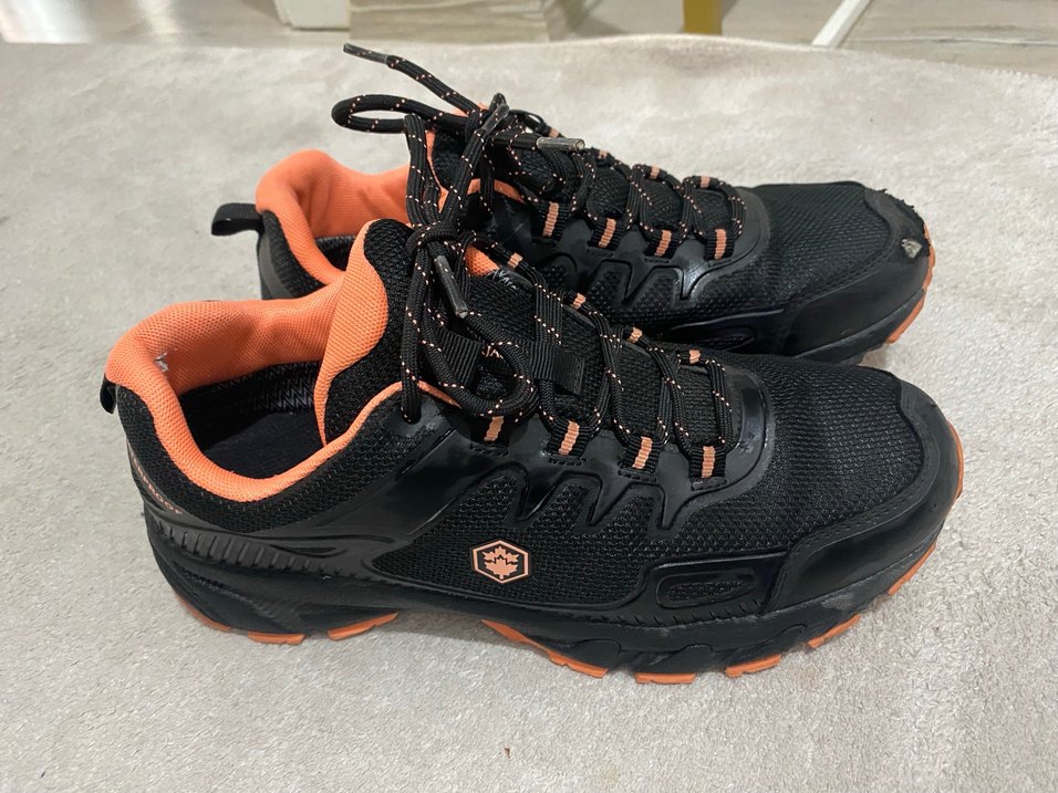 Turuncu Detaylı Siyah Bağcıklı Spor Ayakkabı/bot - Görsel 2