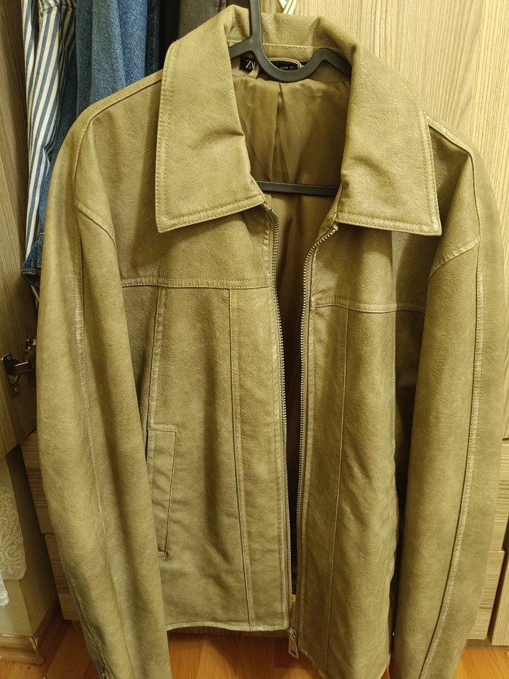 Kahverengi Süet Erkek Deri Ceket - Görsel 3