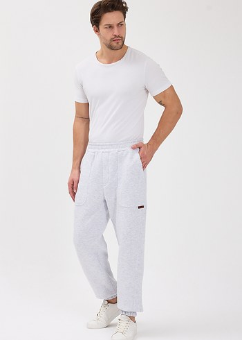 Erkek pamuklu Rahat Kesim Eşofman Altı - Görsel 3