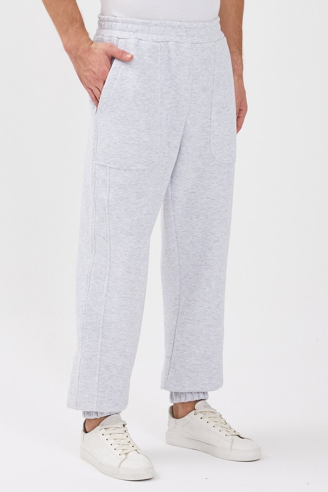 Erkek pamuklu Rahat Kesim Eşofman Altı - Görsel 2