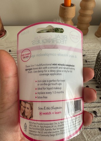 Real Techniques Çok Renkli Makyaj Süngeri Seti - Görsel 3