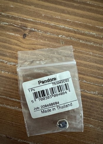 Pandora Mavi Kalp Mini Sallantılı Charm - Görsel 6