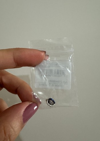 Pandora Mavi Kalp Mini Sallantılı Charm - Görsel 4