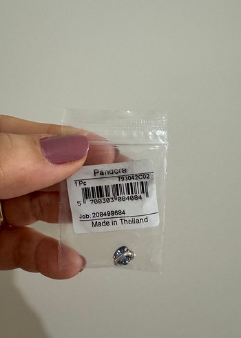 Pandora Mavi Kalp Mini Sallantılı Charm - Görsel 3