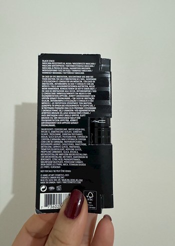 MAC Stack Siyah Suya Dayanıklı Maskara - Görsel 3