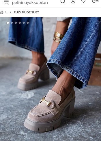 Platform vizon toka detaylı Loafer - Görsel 8