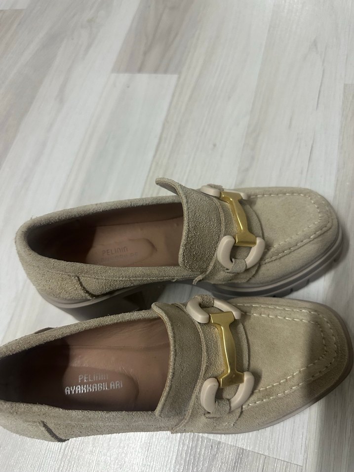 Platform vizon toka detaylı Loafer - Görsel 4