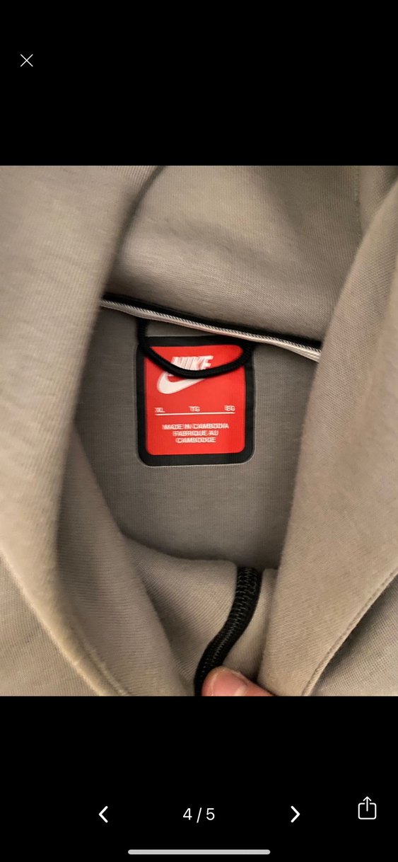 Nike Gri Kapüşonlu Fermuarlı Sweatshirt - Görsel 4