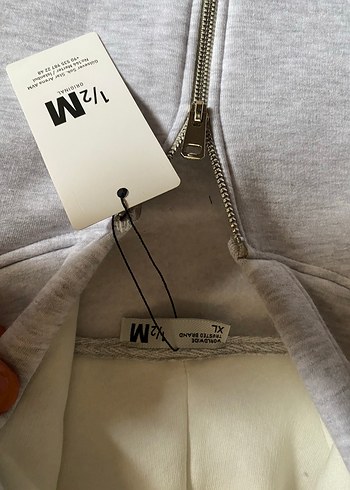 Gri Kapüşonlu Kadın Süet Sweatshirt - Görsel 4