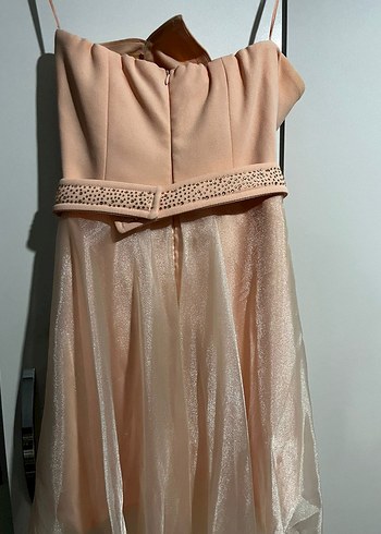 Kavun Rengi Mezuniyet elbisesi - Görsel 4